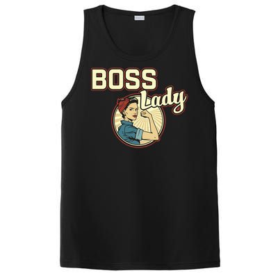 Wo Boss Lady Bosses Day Funny Appreciation Gift Mom Wife Gift PosiCharge Competitor Tank