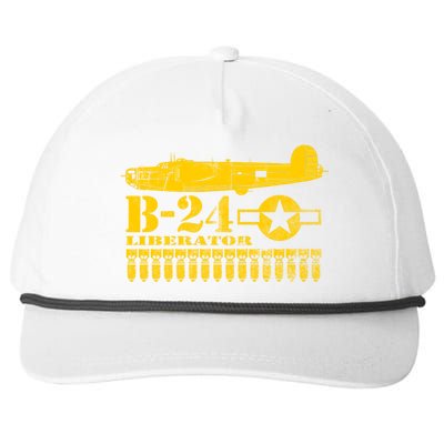 Ww2 B24 Liberator Great Gift (Distressed) Snapback Five-Panel Rope Hat