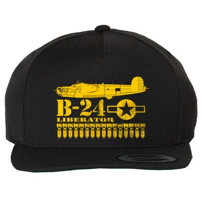 Ww2 B24 Liberator Great Gift (Distressed) Wool Snapback Cap
