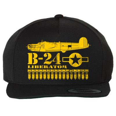 Ww2 B24 Liberator Great Gift (Distressed) Wool Snapback Cap