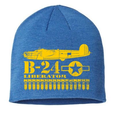 Ww2 B24 Liberator Great Gift (Distressed) Sustainable Beanie