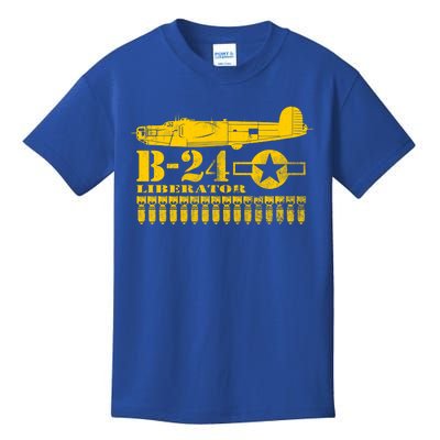 Ww2 B24 Liberator Great Gift (Distressed) Kids T-Shirt