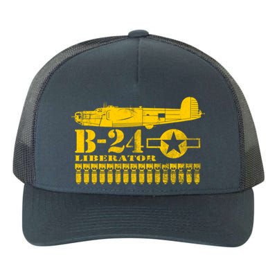 Ww2 B24 Liberator Great Gift (Distressed) Yupoong Adult 5-Panel Trucker Hat