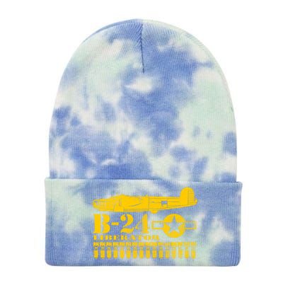 Ww2 B24 Liberator Great Gift (Distressed) Tie Dye 12in Knit Beanie