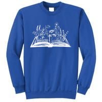 Wildflower Book Lover Funny Book Reader Book Day Meaningful Gift Sweatshirt