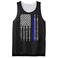 Welder Blue Line American Flag USA Patriotic Welder Mesh Reversible Basketball Jersey Tank