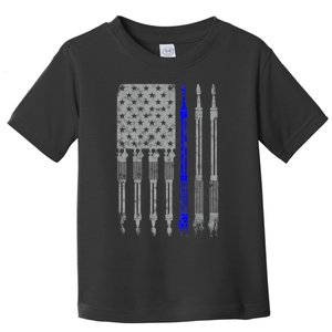 Welder Blue Line American Flag USA Patriotic Welder Toddler T-Shirt