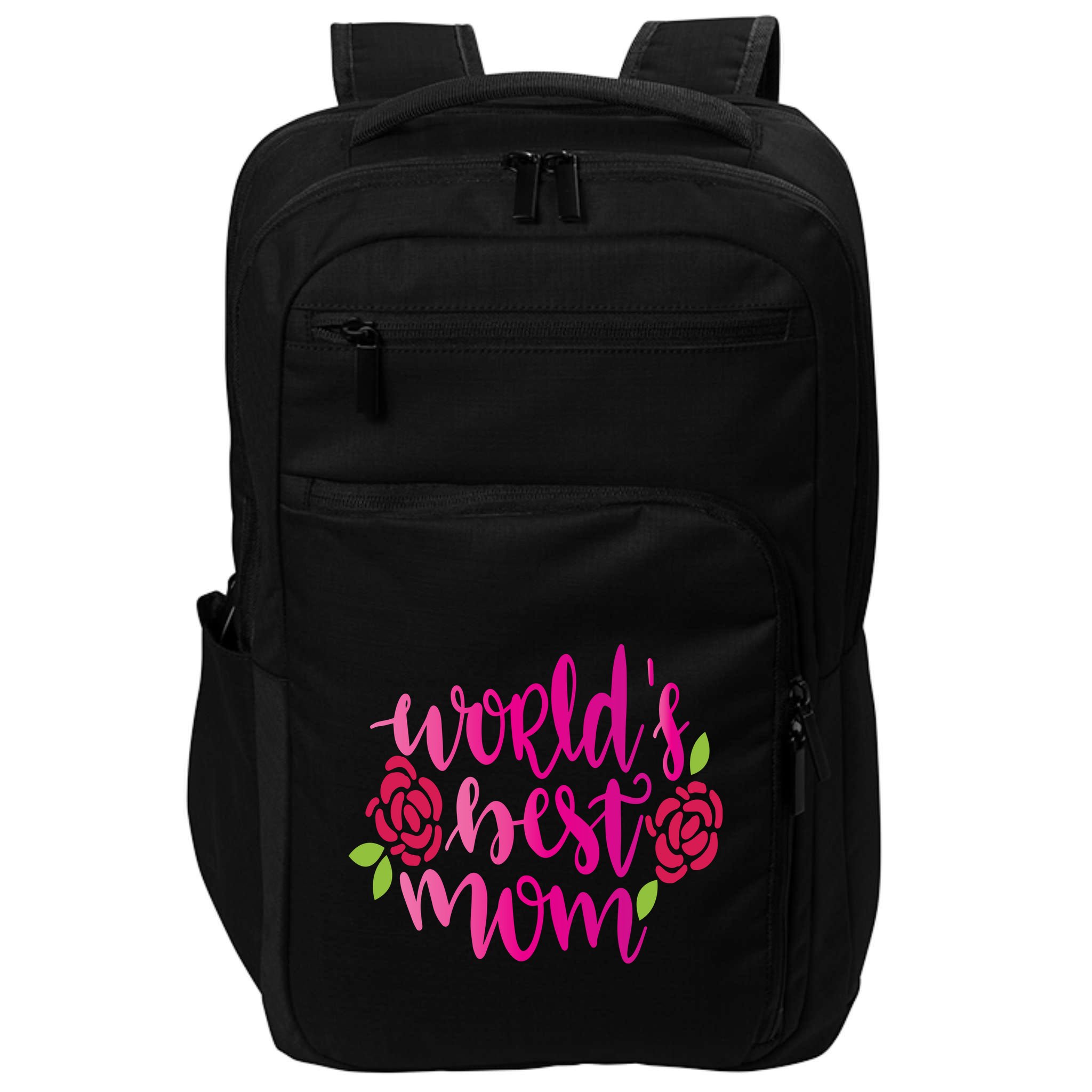 Worlds Best Mom Flower Impact Tech Backpack
