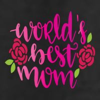 Worlds Best Mom Flower 25L Jumbo Tote