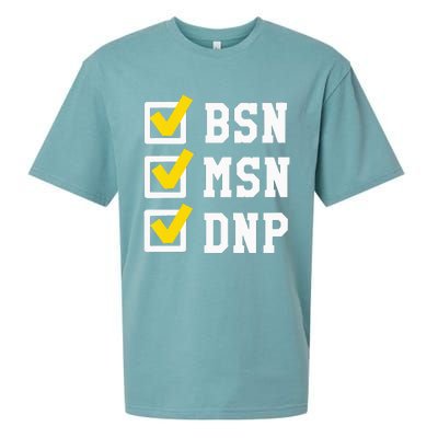 Womens BSN MSN DNP Doctorate Degree Checklist Funny Graduation Gift Sueded Cloud Jersey T-Shirt