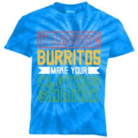 Warning Burritos Make Your Clothes Shrink Mexican Burrito Gift Kids Tie-Dye T-Shirt