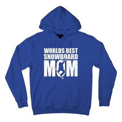 Worlds Best Mom Design Snowboarding Gift Hoodie