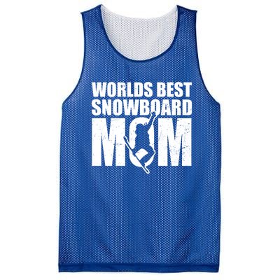 Worlds Best Mom Design Snowboarding Gift Mesh Reversible Basketball Jersey Tank