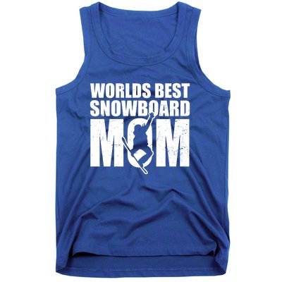 Worlds Best Mom Design Snowboarding Gift Tank Top