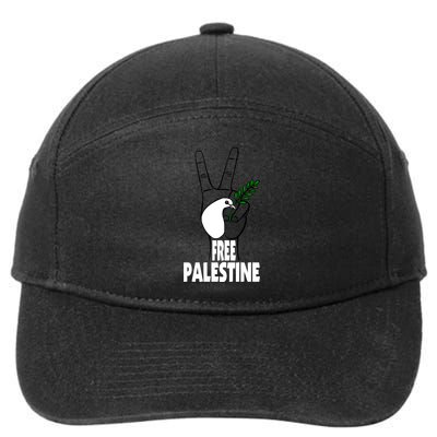 West Bank Middle East Peace Dove Olive Branch Free Palestine Cool Gift 7-Panel Snapback Hat