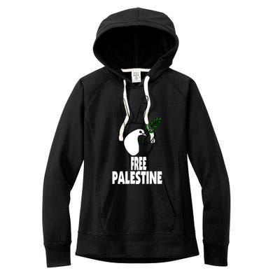 West Bank Middle East Peace Dove Olive Branch Free Palestine Cool Gift Women's Fleece Hoodie