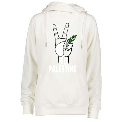 West Bank Middle East Peace Dove Olive Branch Free Palestine Cool Gift Womens Funnel Neck Pullover Hood