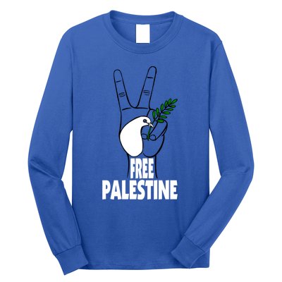 West Bank Middle East Peace Dove Olive Branch Free Palestine Cool Gift Long Sleeve Shirt