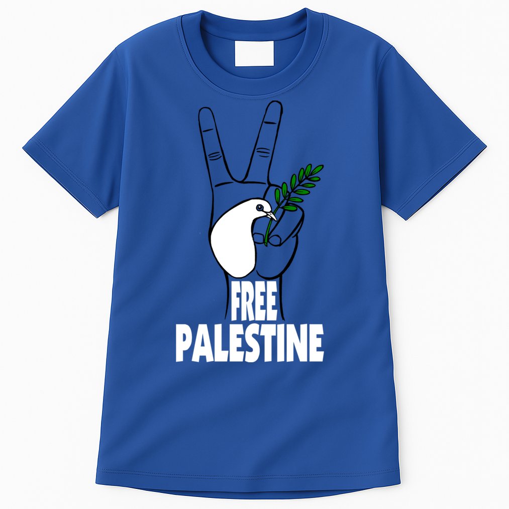 West Bank Middle East Peace Dove Olive Branch Free Palestine Cool Gift Tall T-Shirt