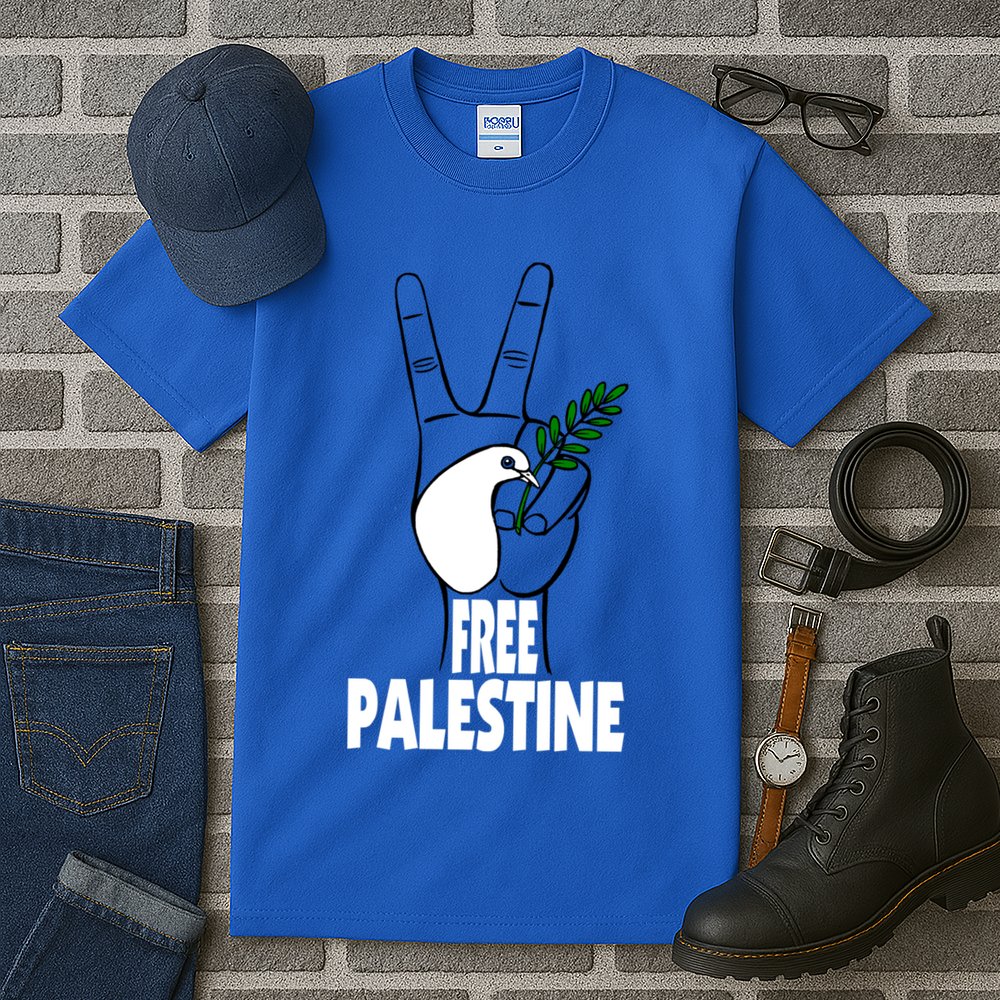 West Bank Middle East Peace Dove Olive Branch Free Palestine Cool Gift Tall T-Shirt