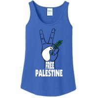 West Bank Middle East Peace Dove Olive Branch Free Palestine Cool Gift Ladies Essential Tank