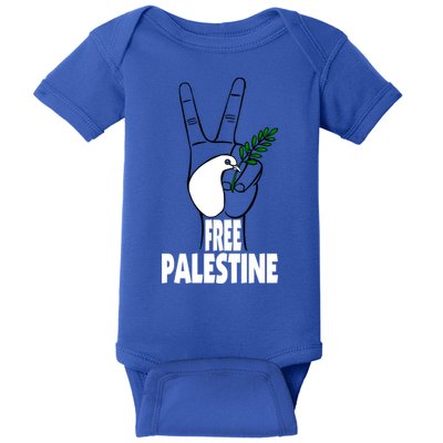 West Bank Middle East Peace Dove Olive Branch Free Palestine Cool Gift Baby Bodysuit
