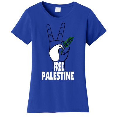 West Bank Middle East Peace Dove Olive Branch Free Palestine Cool Gift Women's T-Shirt