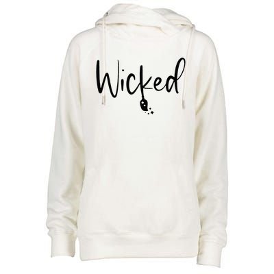 Wicked Broomstick Musical Musicals Womens Funnel Neck Pullover Hood