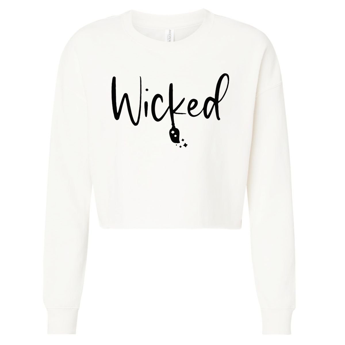 Wicked Broomstick Musical Musicals Cropped Pullover Crew