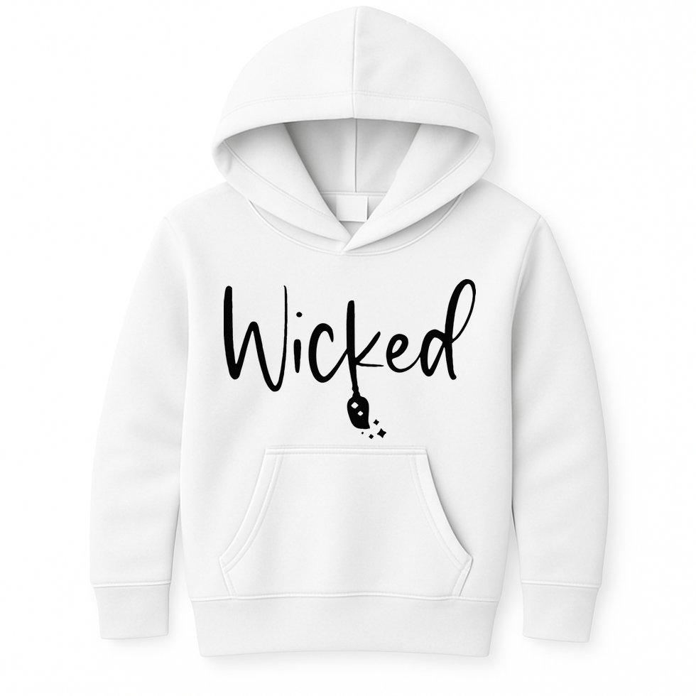 Wicked Broomstick Musical Musicals Kids Hoodie