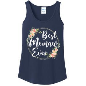 Womens Best Memaw Ever Mother's Day Memaw Gift Happy Mothers Day Ladies Essential Tank