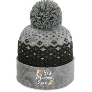 Womens Best Memaw Ever Mother's Day Memaw Gift Happy Mothers Day The Baniff Cuffed Pom Beanie