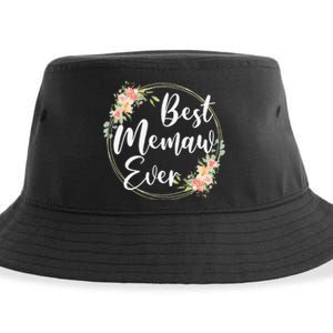 Womens Best Memaw Ever Mother's Day Memaw Gift Happy Mothers Day Sustainable Bucket Hat