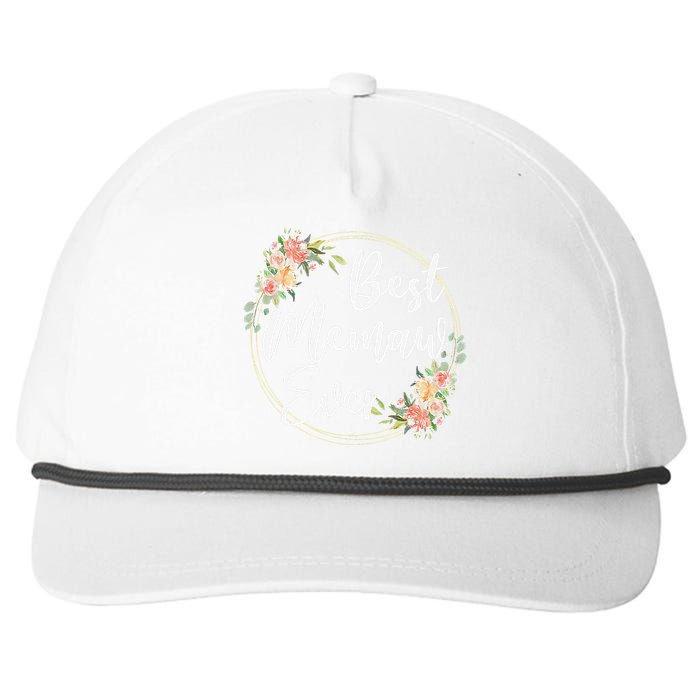 Womens Best Memaw Ever Mother's Day Memaw Gift Happy Mothers Day Snapback Five-Panel Rope Hat