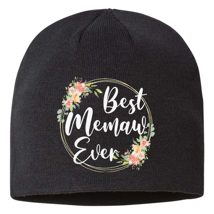 Womens Best Memaw Ever Mother's Day Memaw Gift Happy Mothers Day Sustainable Beanie