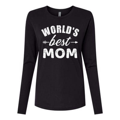 World's Best Mom Mother's Day Womens Cotton Relaxed Long Sleeve T-Shirt