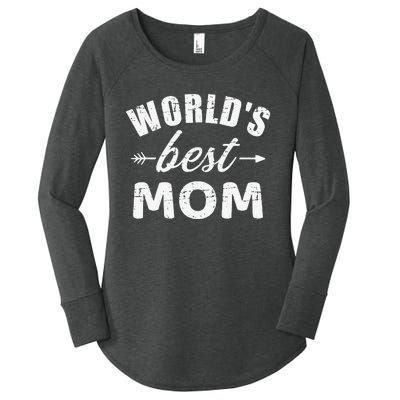 World's Best Mom Mother's Day Women's Perfect Tri Tunic Long Sleeve Shirt