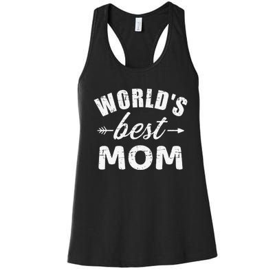 World's Best Mom Mother's Day Women's Racerback Tank