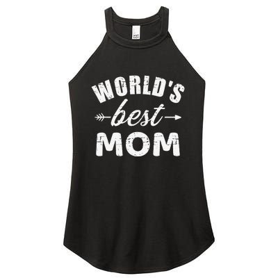 World's Best Mom Mother's Day Women’s Perfect Tri Rocker Tank