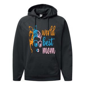 World Best Mom Performance Fleece Hoodie