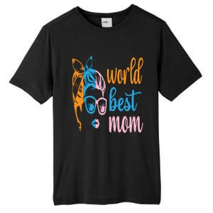 World Best Mom Tall Fusion ChromaSoft Performance T-Shirt