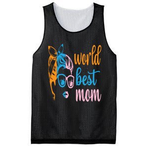 World Best Mom Mesh Reversible Basketball Jersey Tank