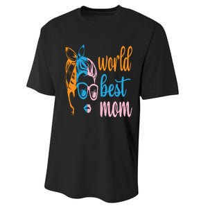 World Best Mom Performance Sprint T-Shirt