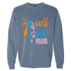 World Best Mom Garment-Dyed Sweatshirt