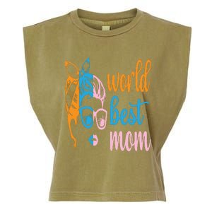 World Best Mom Garment-Dyed Women's Muscle Tee