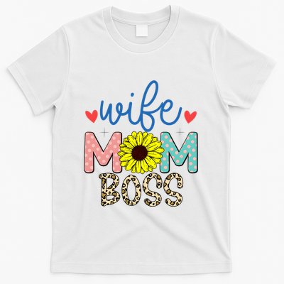 Wife Boss Mom Funny Matching Family T-Shirt