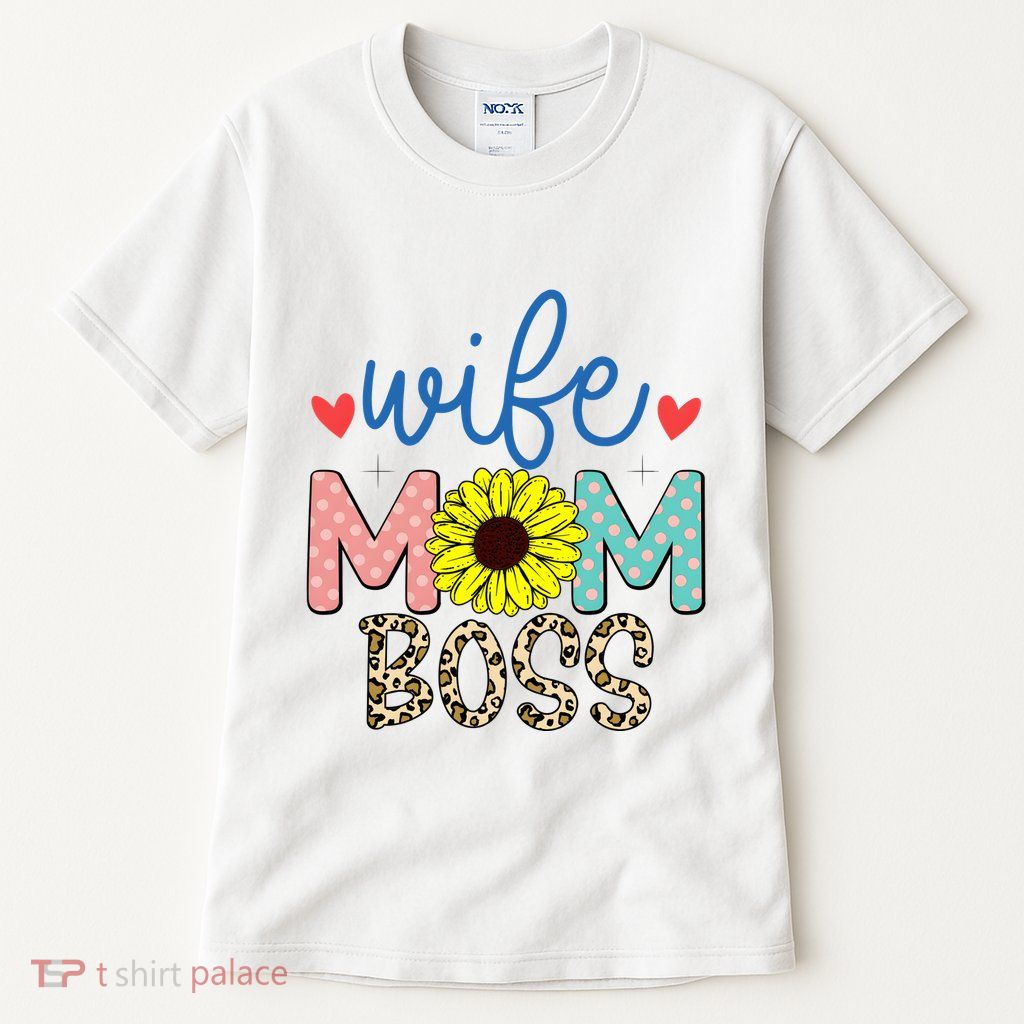 Wife Boss Mom Funny Matching Family Tall T-Shirt