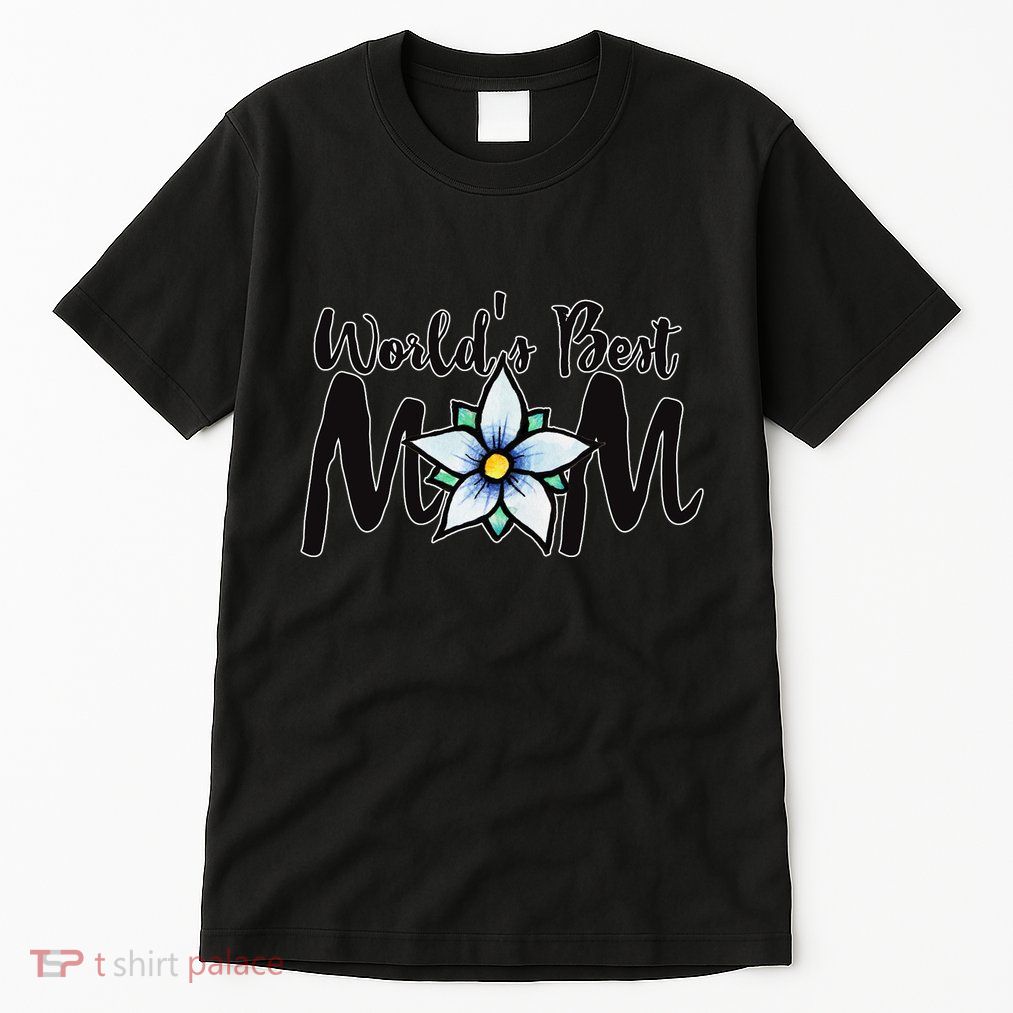 World's Best Mom Flower Tall T-Shirt