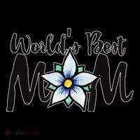 World's Best Mom Flower Tall T-Shirt