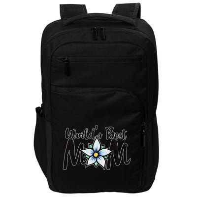 World's Best Mom Flower Impact Tech Backpack